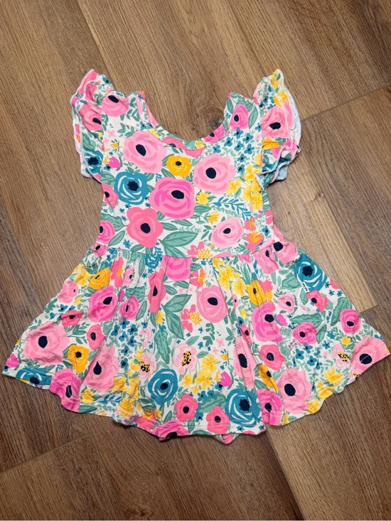 Little Sleepies Other - Little Sleepies Secret Garden Flutter Sleeve Twirl Bodysuit Dress 18-24M Floral